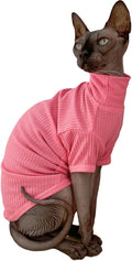 Sphynx Hairless Cats Shirt Cotton Cat Turtleneck Sweater Pullover Kitten by Kitipcoo