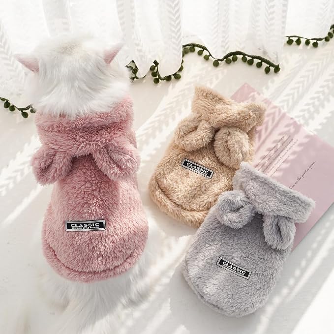 Selena Cat Bunny Ears Costume Cute Dog Kitten Hoodies Sweater Rabbit Ears Puppy - Image 7