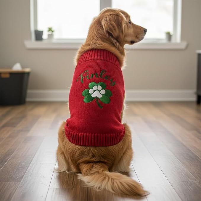 Personalized Dog Sweater, Custom Knit Sweater - Image 3