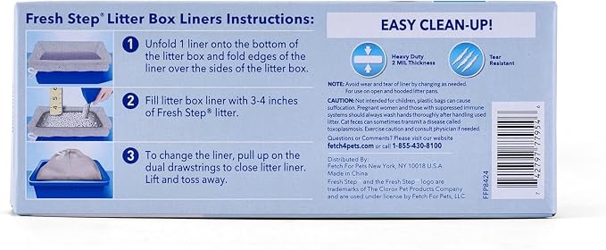 Fresh Step Drawstring Large Litter Box Liners | Heavy Duty Liners - Image 6