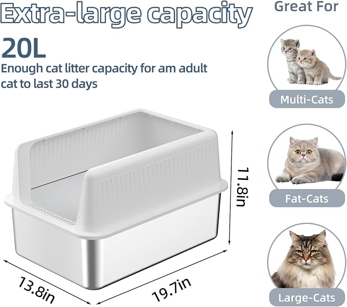 Stainless Steel Cat Litter Box - Image 2