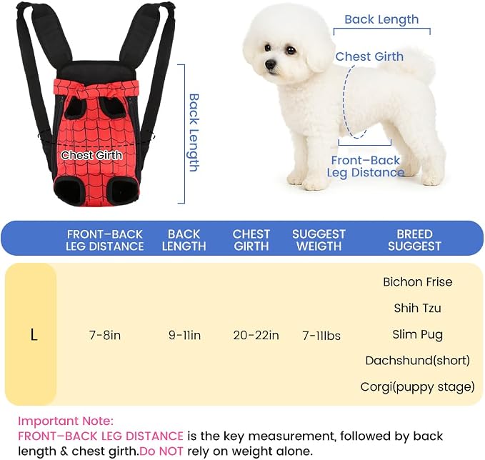 Dog Backpack Carrier, Front Pocket - Image 2