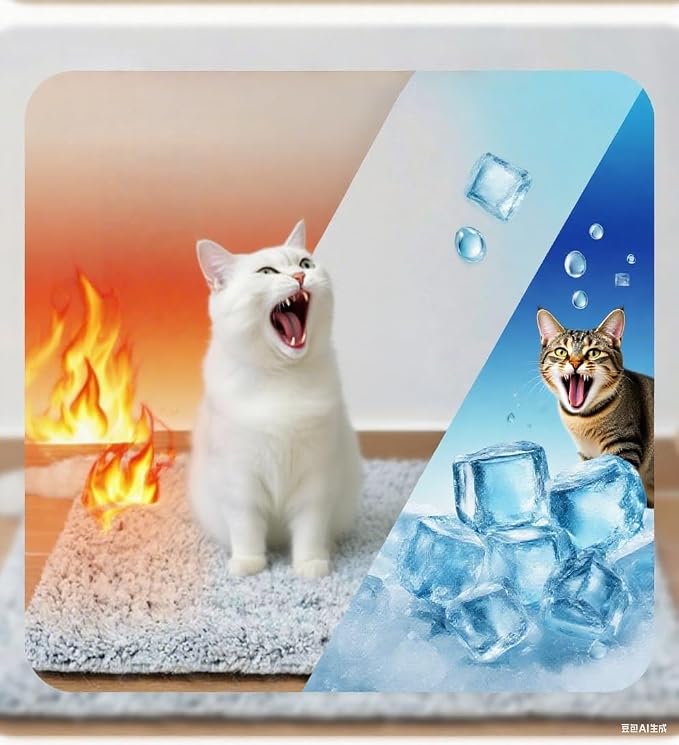 Two Uses'Cat Mat, Self Warming&Cooling Cat Mat.12 * 20in- Cooling Cat Pad by Unknown