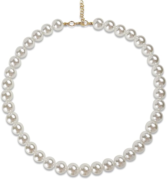 Chunky Pearl Dog Collar Large Breed, Adjustable Dog Necklace, Beaded Dog Collar - Image 7
