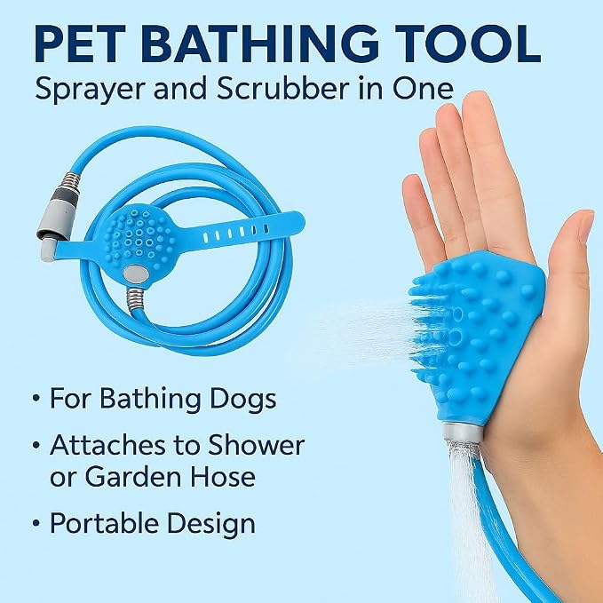 Dog Shower & Grooming Glove – 2-in-1 Pet Bathing Tool - Image 6