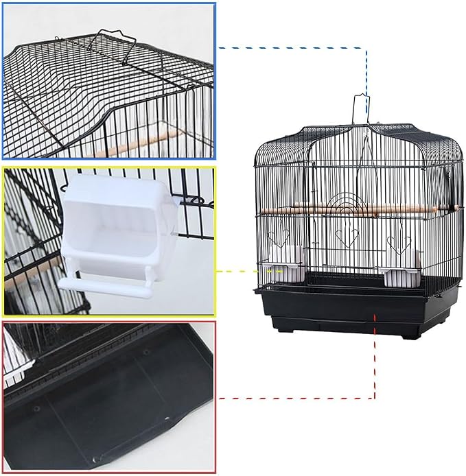 20.5"x18.1"x14.2" Portable Bird Travel Cage - Image 5
