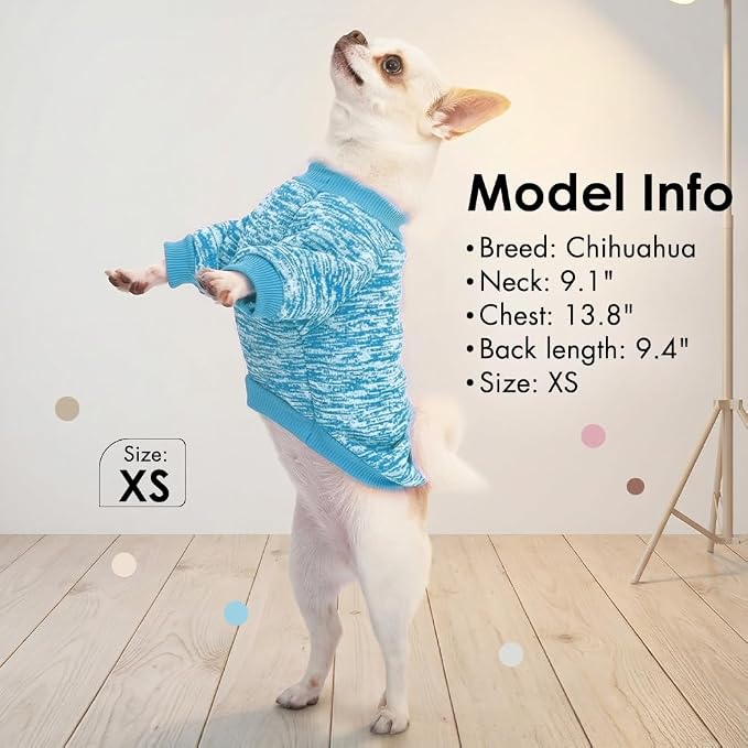 1 Pc Dog Sweaters for Small Dogs Girl Boy Winter Fleece Clothes Warm Soft Dog - Image 5