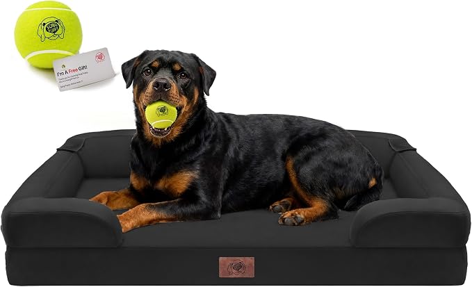 Orthopedic Dog Bed for Extra Large Dogs, XXL Waterproof Egg Crate Memory Foam by FollowSongPuppy