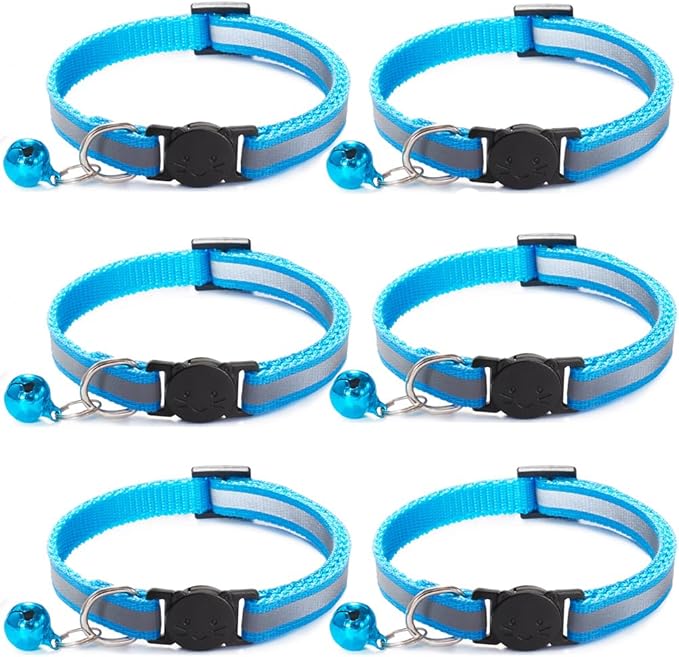6 Pack Reflective Cat Collar by Jigichu