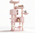 58" Cat Tree Tower for Indoor Cats, Top Perch, Dangling Ball & Cat Condo by Unknown