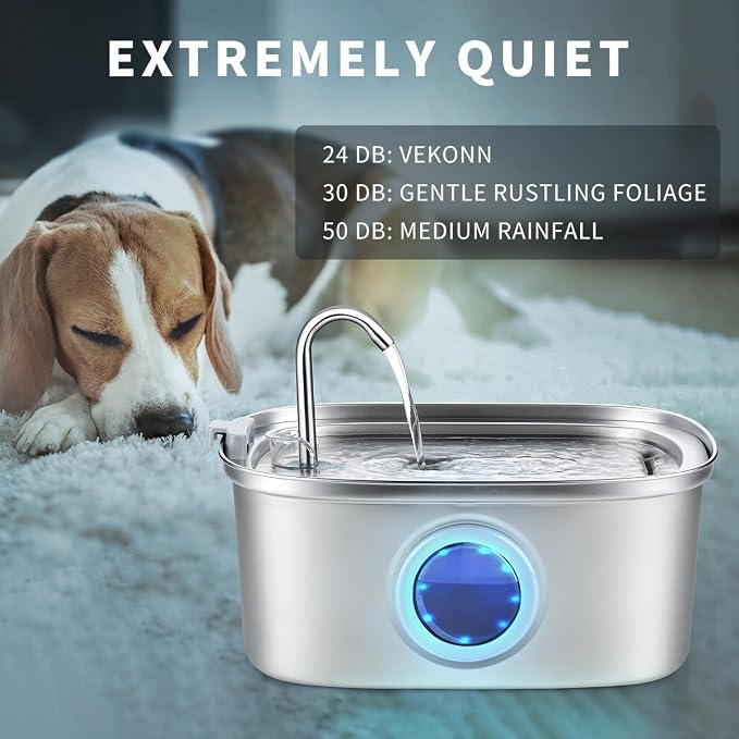 Cat Water Fountain Stainless Steel, 0.8gal/108oz Pet Water Fountain - Image 5