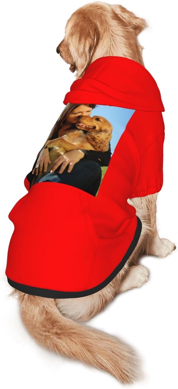 Custom Dog Hoodie with Your Design Soft & Warm Personalized Picture Logo Text - Image 3