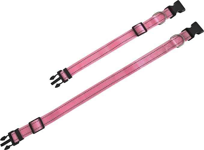 Adjustable Nylon Dog Collar, Reflective Collar 1 Inch 3/4 Inch 5/8 Inch Wide
