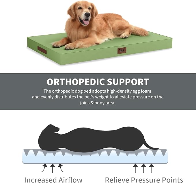 Outdoor Extra Large Dog Crate Bed, XXL Waterproof Dog Bed - Image 3