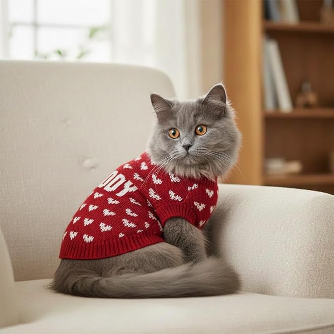 Custom Knit Sweater for Dogs and Cats, Personalized - Image 3