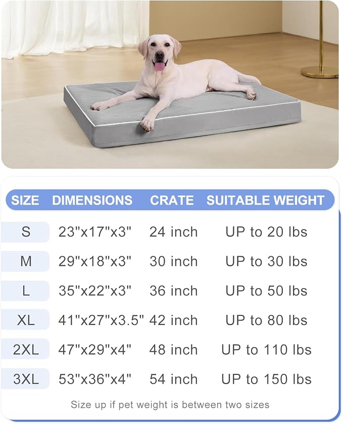 KSIIA Orthopedic Dog Bed for Crate Large Dog Bed XL - Image 7