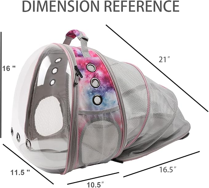 Galaxy Pink Cat Backpack Carrier - Image 2