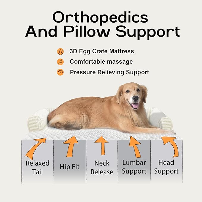 Dog Bed Medium Size Dog-Orthopedic Waterproof Bed - Image 2