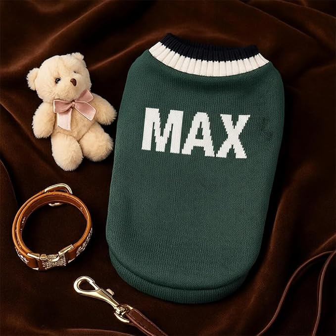 Personalized Dog Sweater Custom Pet Knit Outfit Warm Soft Puppy Apparel - Image 4