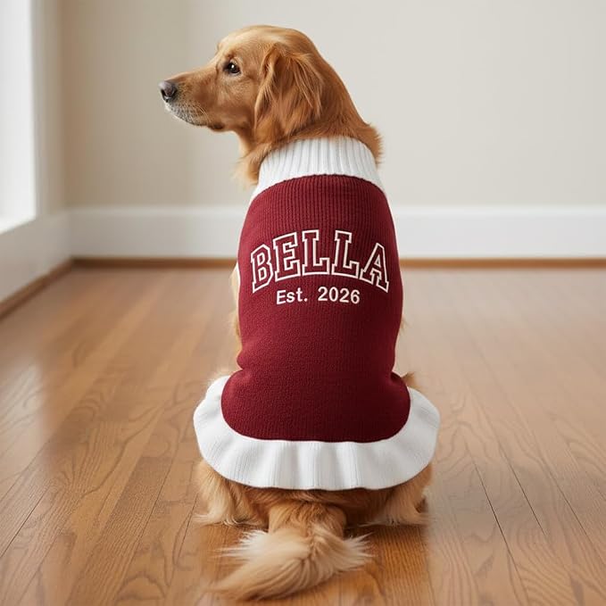 Personalized Embroidered Pet Sweater - Image 2