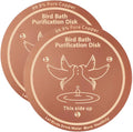 Bird Bath Copper Disk, 0.6mm Thick 99.99% Pure Copper Purification Disk by AWLGAKChristmasTreeSkirts