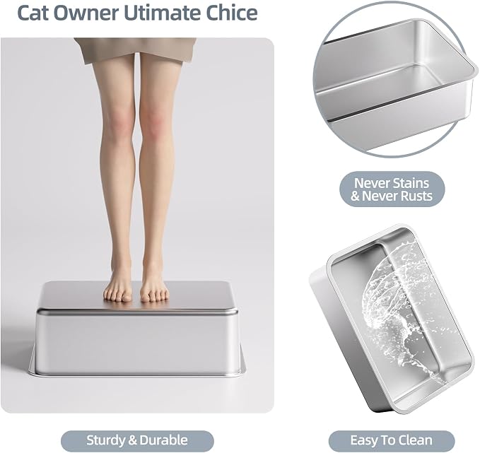 Stainless Steel Cat Litter Box - Image 7