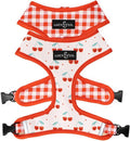 Lucy & Co. Cheery Cherries, Cute Reversible Dog Harness Walking Halter by LucyCo