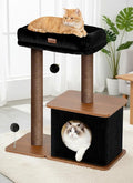 Modern Cat Tree for Indoor Cats, Nordic Loft Style, Wooden Cat Tower by Purrlato