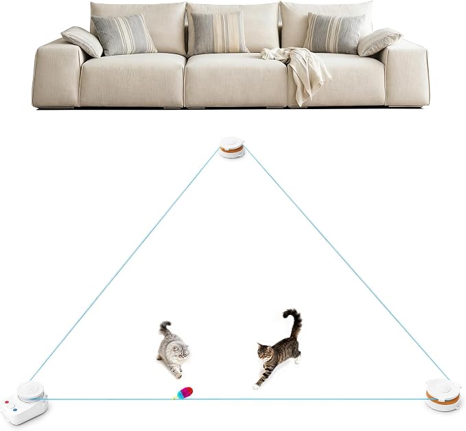Interactive Cat Toy for Indoor Cats – Automatic Moving & Enrichment Toy for by Unknown