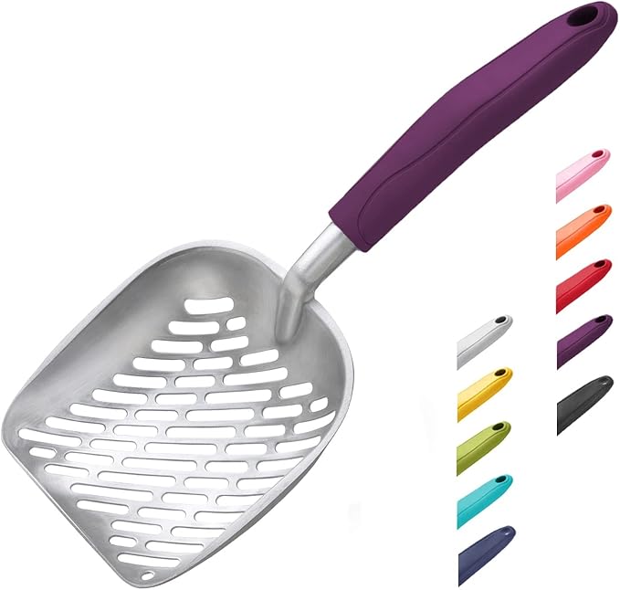 WePet Cat Litter Scoop, Aluminum Alloy Sifter, Kitty Metal Scooper, Deep Shovel by WePet