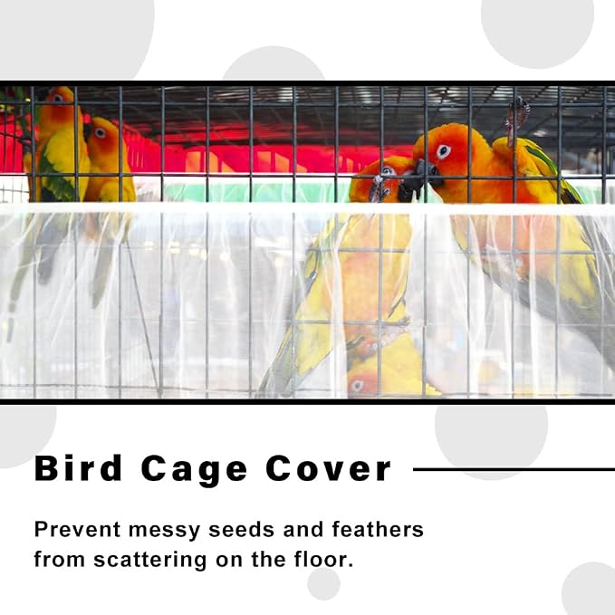 Soft Airy Bird Cage Net Cover, Bird Cage Seed Catcher, Skirt Guard Gauze - Image 6
