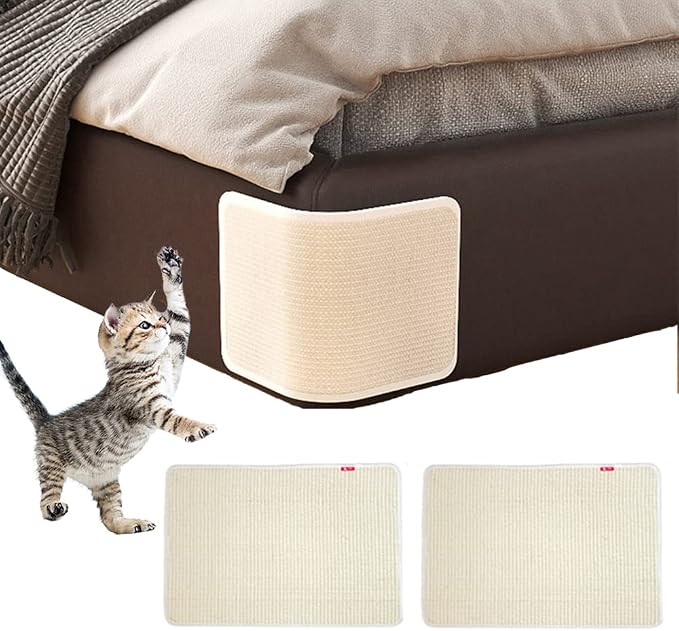 2PCS Cat Scratcher Mat Sofa Protector Natural Sisal Cat Scratching Mat Cat by Unknown
