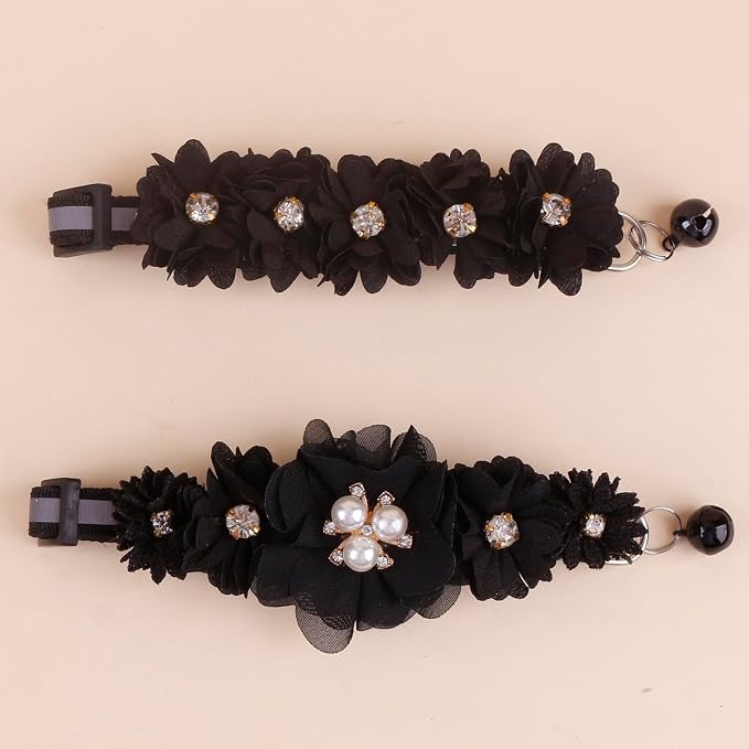 2 Pack Cat Collar Pink Floral - Image 6