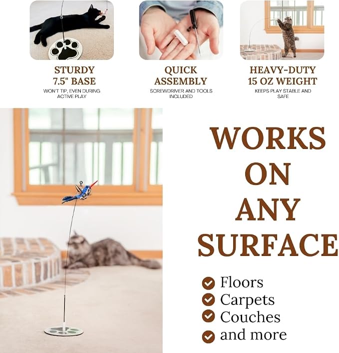 Interactive Bird Simulation Cat Toy Set Interactive Cat Toys - Image 4