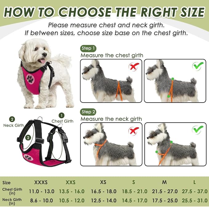 SlowTon Dog Seat Belt Harness for Car, Dog Car Harness Adjustable Mesh - Image 5
