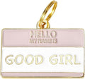Two Tails Pet Company Personalized 'Good Girl' Pet ID Tag & Collar Charm by TwoTailsPetCompany