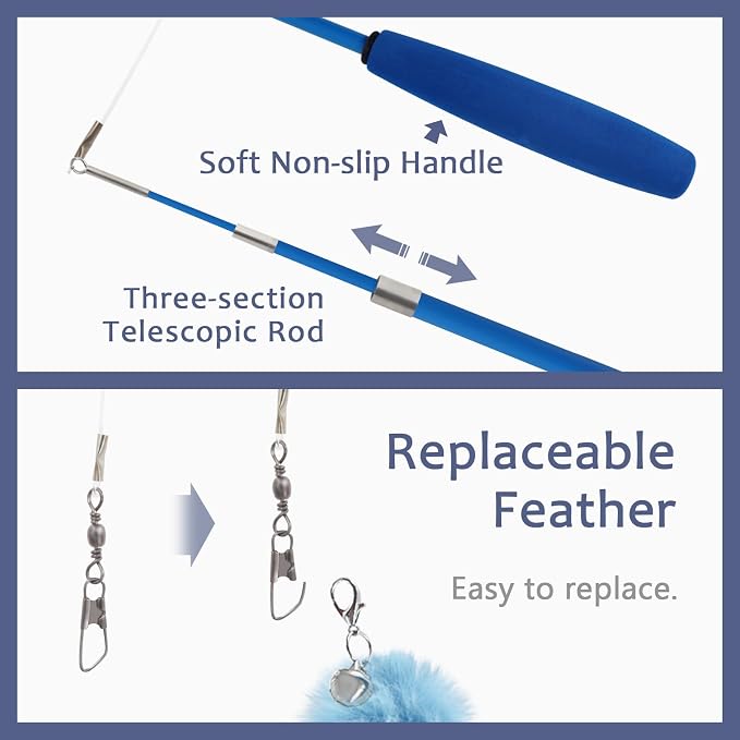 SONGWAY Cat Wand Toys for Indoor Cats - Image 6
