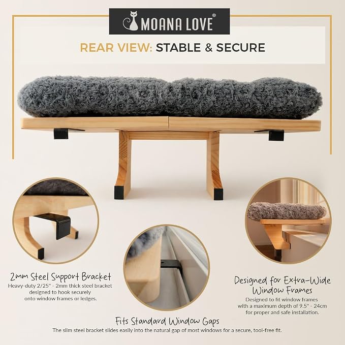 Cat Window Bed - Cozy Window Perch - Image 8
