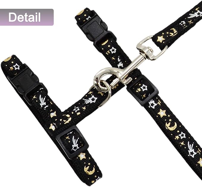 Cat Harness and Leash Set for Outdoor Walking Escape Proof Adjustable Soft - Image 2
