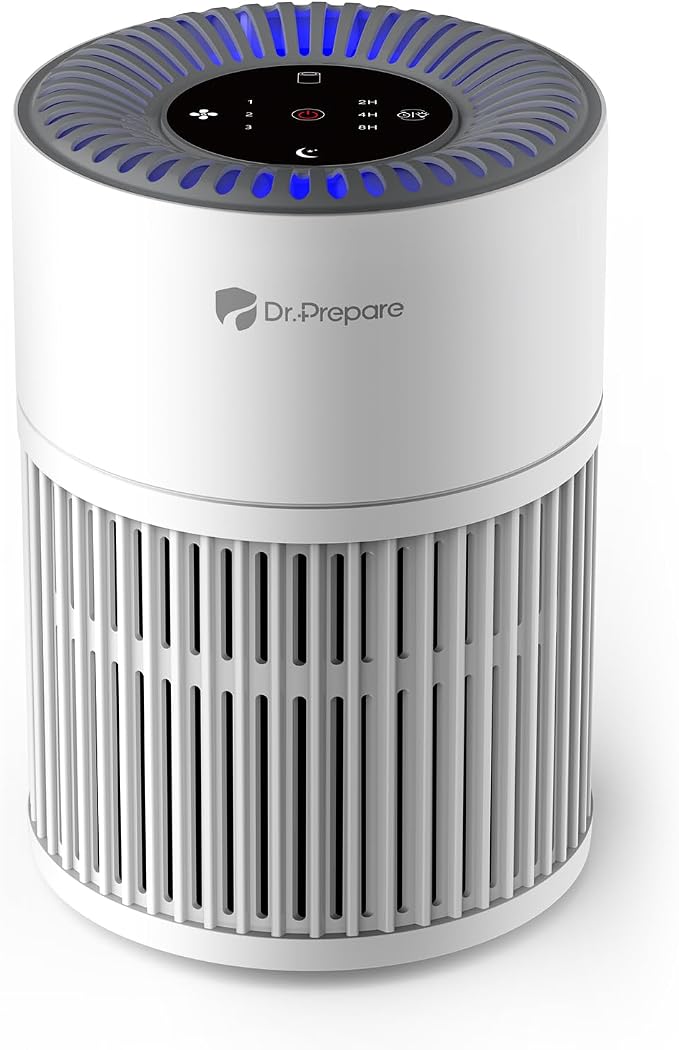Dr.Prepare Air Purifiers for Bedroom, Quiet Air Purifier by DRPREPARE