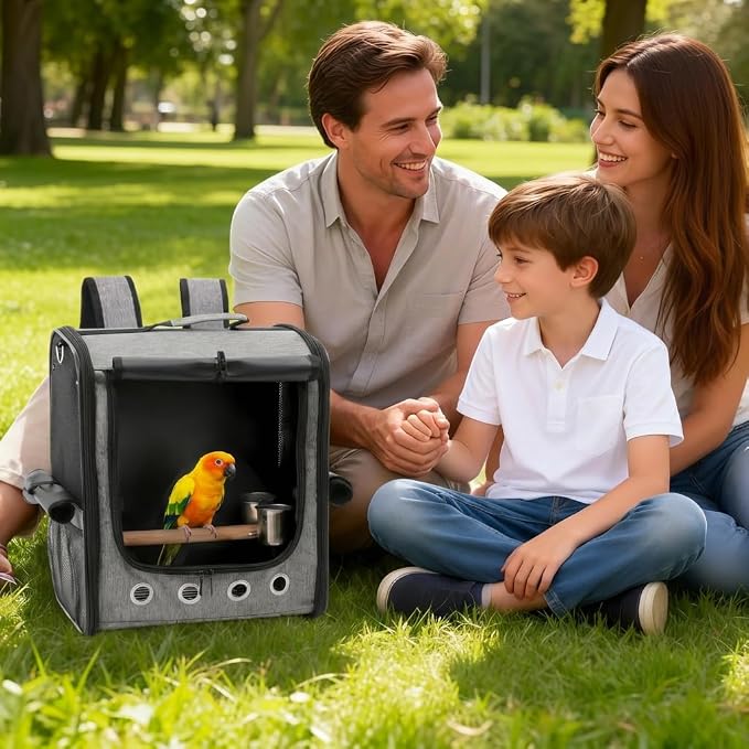 Foldable Bird Carrier Bag, Bird Backpack - Image 7