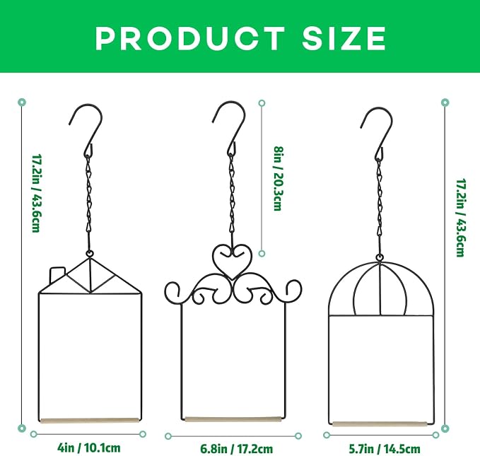MIXXIDEA 3PK Hummingbird Perch, Hummingbird Swing - Image 2