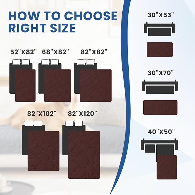 Waterproof Couch Covers for Pets, Waterproof Dog Bed Cover, Anti-Slip Soft Dog - Image 4