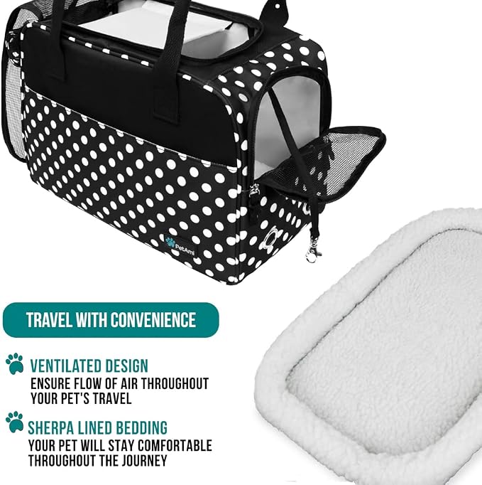 PetAmi Dog Purse Carrier for Small Dogs, Airline Approved Soft Sided Pet Carrier - Image 4