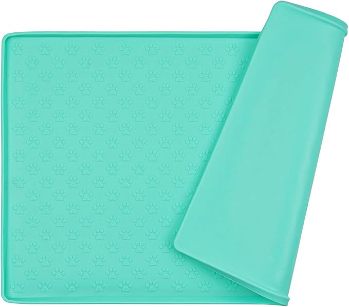 Silicone Cat & Dog Bowl Mat, Non-Slip Pet Feeding Mat by Guardians