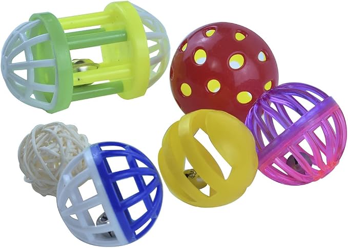 6pcs Foraging Ball Bird Toys Conures Feeder Toys Parakeets Foot Talon Toy - Image 4