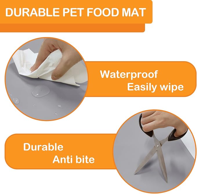 Pet Food Mat Pet Feeding Mat Silicone Placemat - Image 5