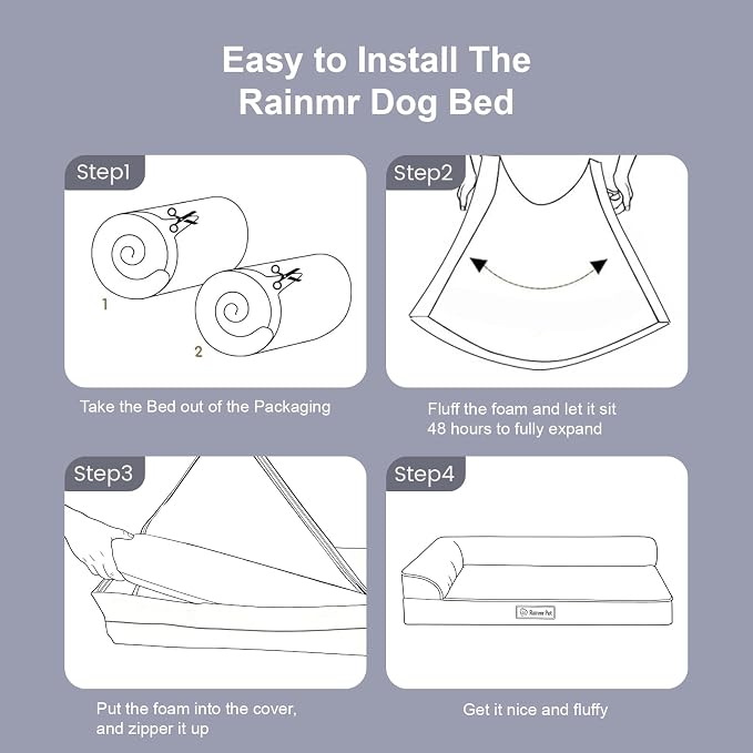 Orthopedic Dog Bed for Small and Medium Dogs, Memory Foam Pet Bed - Image 8