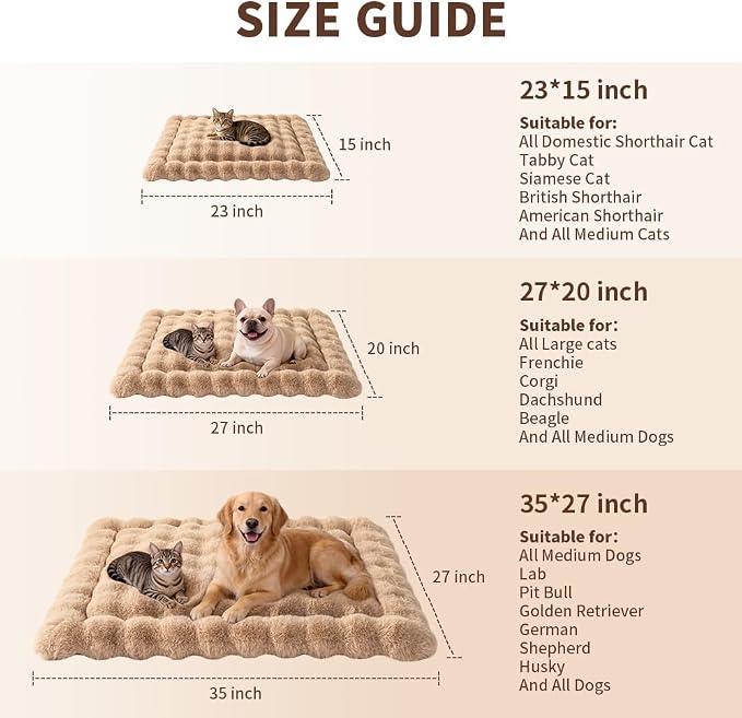 Self-Warming Cat Bed, Plush Faux Fur Pet Bed Mat - Image 9