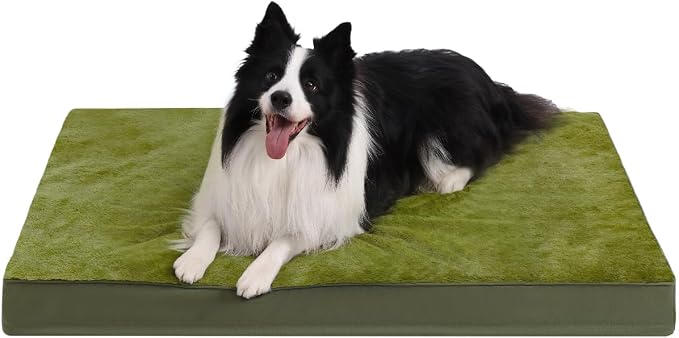 KSIIA Orthopedic Dog Bed Crate Waterproof Pet Mats by KSIIAPetProducts